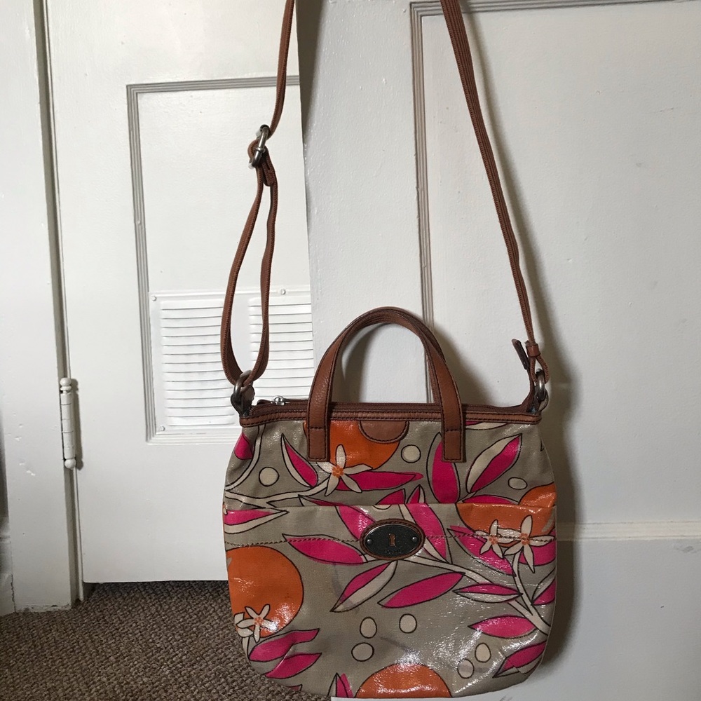 Fossil Leather Handbag